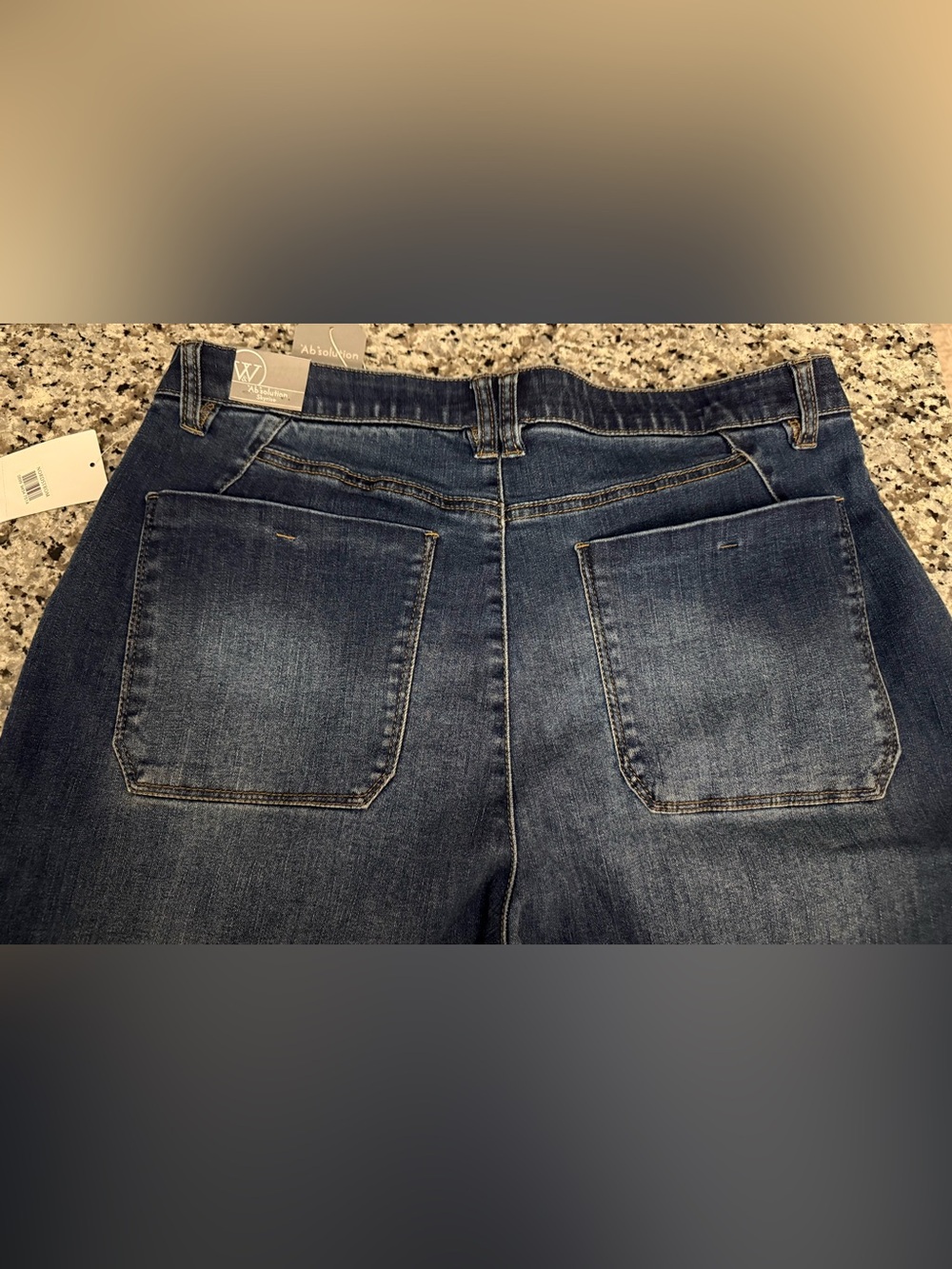 ❤️ Wit & Wisdom Medium/Dark Blue Wyatt Skyrise Jeans - Picture 8 of 9